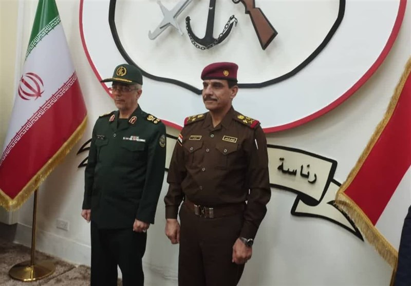 اللواء باقری یلتقی رئیس أرکان الجیش العراقی