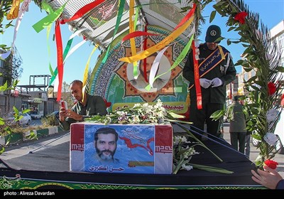 مراسم استقبال از پیکر شهید مدافع حرم سردار حسن اکبری