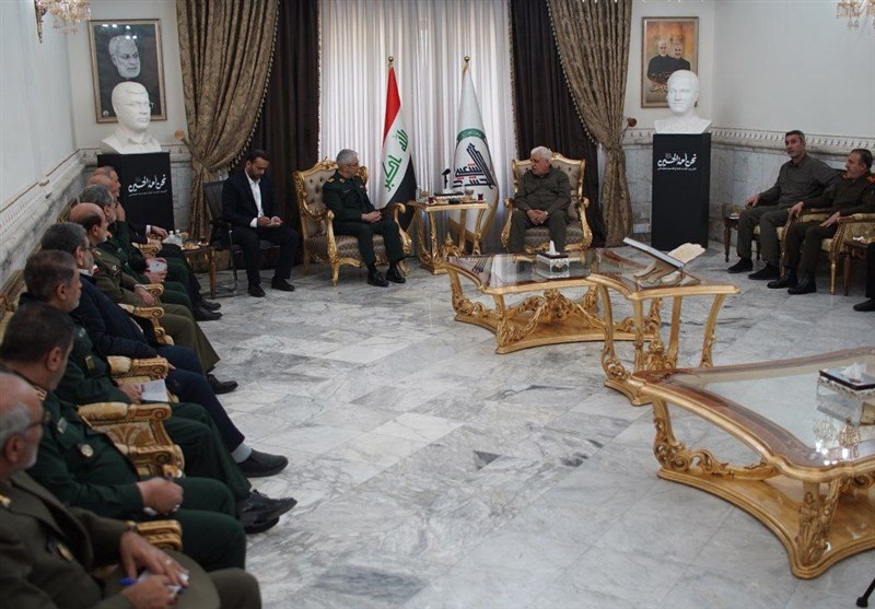 رئیس ستادکل نیروهای مسلح با رئیس حشدالشعبی عراق دیدار کرد