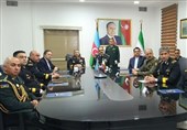 دریادار ایرانی با وزیر دفاع و فرمانده نیروی دریایی آذربایجان دیدار کرد