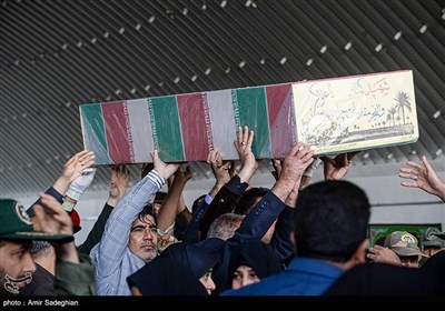 آئین استقبال از پیکر هشت شهید گمنام دفاع مقدس - شیراز
