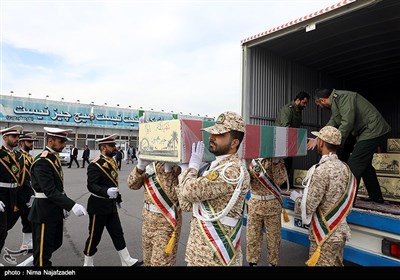 مراسم استقبال از 12 شهید گمنام در مشهد