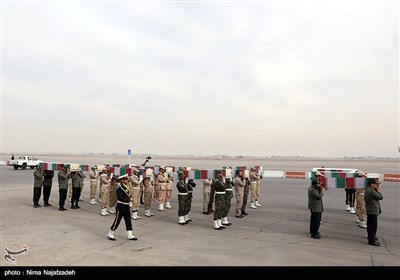 مراسم استقبال از 12 شهید گمنام در مشهد