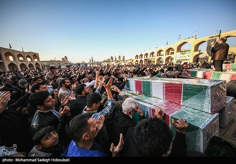Mass Funerals of Unidentified Martyrs Held in Iran