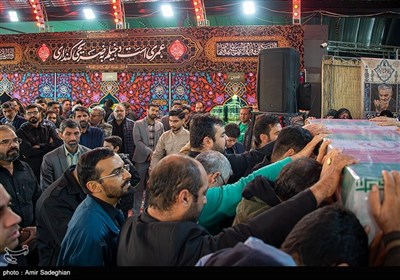 آیین استقبال و وداع با پیکر شهید گمنام -شیراز