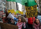 تجمع هزاران نفری در نیویورک برای حمایت از فلسطین