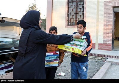 افتتاح دهمین کتابخانه گروه جهادی شهدا با مشارکت خبرگزاری تسنیم