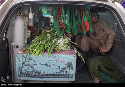 آیین وداع با پیکر شهید گمنام- شیراز