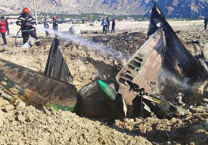Pilot Survives After Military Plane Crashes South of Iran