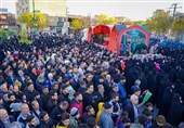 تشییع پیکر مطهر 12 شهید گمنام در اصفهان/ بوی بهشت در نصف جهان پیچید + فیلم و تصاویر