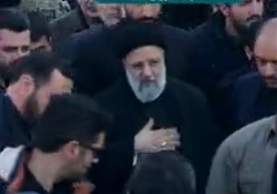  حضور رئیسی در تشییع شهدای گمنام دفاع مقدس در تهران 