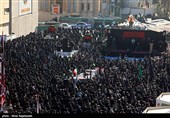 مراسم تشییع پیکر مطهر 12 شهید گمنام دفاع مقدس و 2 شهید حادثه تروریستی راسک