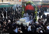 مراسم تشییع پیکر مطهر 12 شهید گمنام دفاع مقدس و 2 شهید حادثه تروریستی راسک