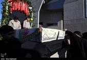 مراسم تشییع پیکر مطهر 12 شهید گمنام دفاع مقدس و 2 شهید حادثه تروریستی راسک