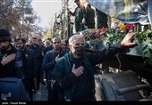 تشییع پیکر 7 شهید گمنام در کرمانشاه
