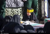 تشییع پیکر 7 شهید گمنام در کرمانشاه