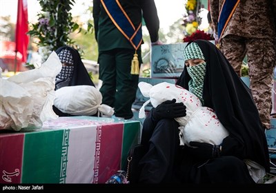 مراسم تشییع پیکر 110 شهید گمنام در تهران -2
