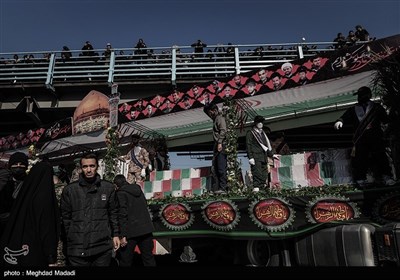 مراسم تشییع پیکر 110 شهید گمنام در تهران