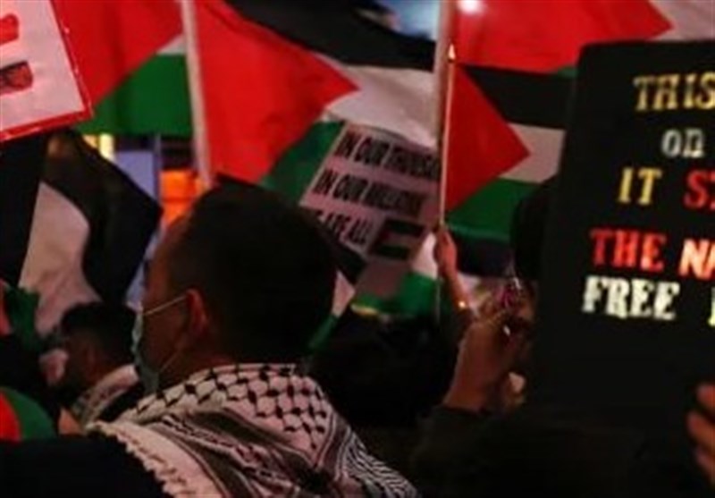 Demonstrators in New York Rally Call for Immediate Ceasefire in Gaza
