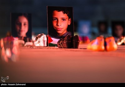 پرفورمنس چیدمانی علیه فراموشی، پیشکشى به ارواحِ کودکانِ شهید در غزه تصویر