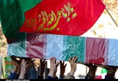تدفین پیکر مطهر 2 شهید گمنام در کرمان