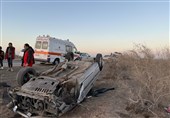 تصادف کامیون با سواری در محور شاهرود ـ مجن با یک کشته و 4 مصدوم