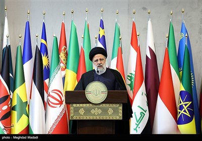سخنرانی سید ابراهیم رئیسی رئیس جمهور در نشست بین‌المللی تهران درباره فلسطین