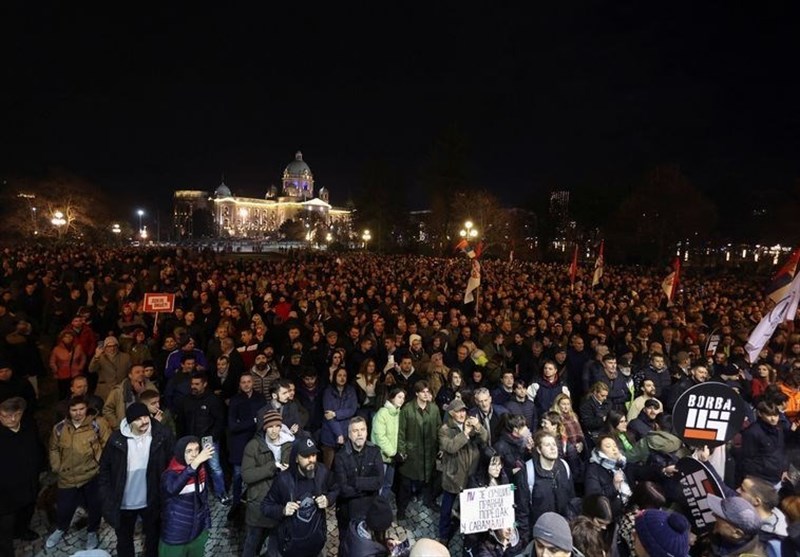 Thousands Protest in Belgrade to Demand Elections Annulled