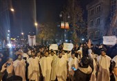 تجمع دانشجویان در پی شهادت سردار سید رضی