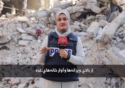  پیام تصویری خبرنگار زن اهل غزه به دیدار رهبر معظم انقلاب با بانوان 