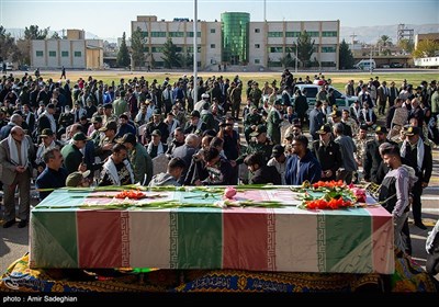 مراسم تشییع و خاکسپاری شهید گمنام - شیراز