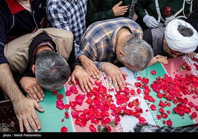 مراسم تشییع و خاکسپاری پیکر شهید گمنام - اهواز