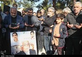 مراسم تشییع و خاکسپاری پدر شهیدان لشگریان