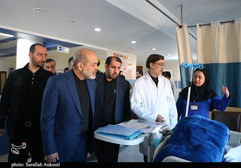 بازدید وزیر کشور از بیمارستان شهید باهنر کرمان