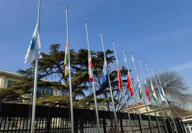 SCO Secretariat in Beijing Lowers Flags in Tribute to Kerman Terror Attack Victims