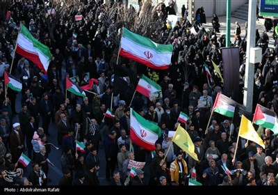 عنوان راهپیمایی مردم همدان در محکومیت حمله تروریستی کرمان