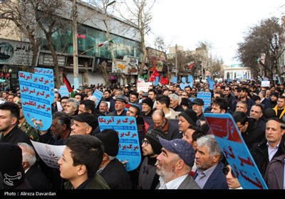 راهپیمایی مردم اردبیل در محکومیت حمله تروریستی کرمان