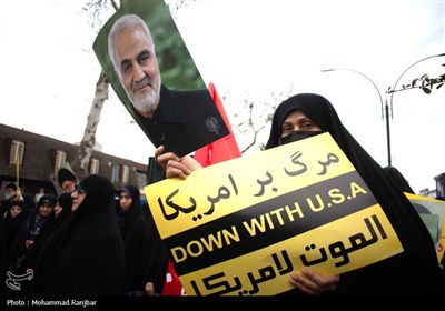 راهپیمایی مردم رشت در محکومیت حمله تروریستی کرمان