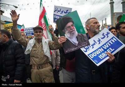 راهپیمایی مردم کرمانشاه در محکومیت حمله تروریستی کرمان 