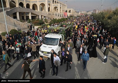 تشییع پیکر شهید حمله تروریستی کرمان