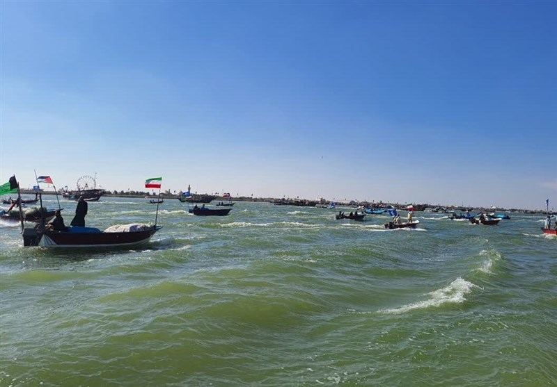 لاول مرة... اجراء مناورات مشتركة بين القوات البحرية العراقية والإيرانية في نهر اروند+صور
