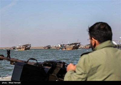 رزمایش مشترک دریایی ایران و عراق در ‌اروند‌رود