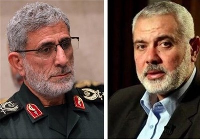 قائد قوة القدس یوجّه رسالة تعزیة إلى رئیس المکتب السیاسی لحرکة حماس