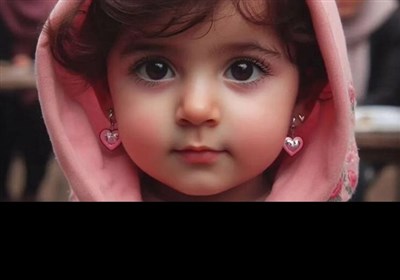 Маленькая девочка в розовой куртке и серьгах в виде сердечек