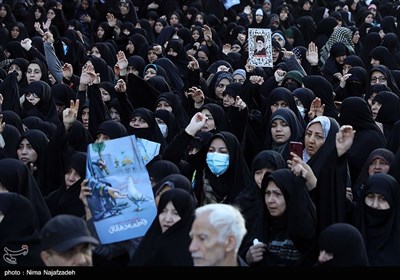 تشییع شهدای حادثه تروریستی گلزار شهدای کرمان در مشهد