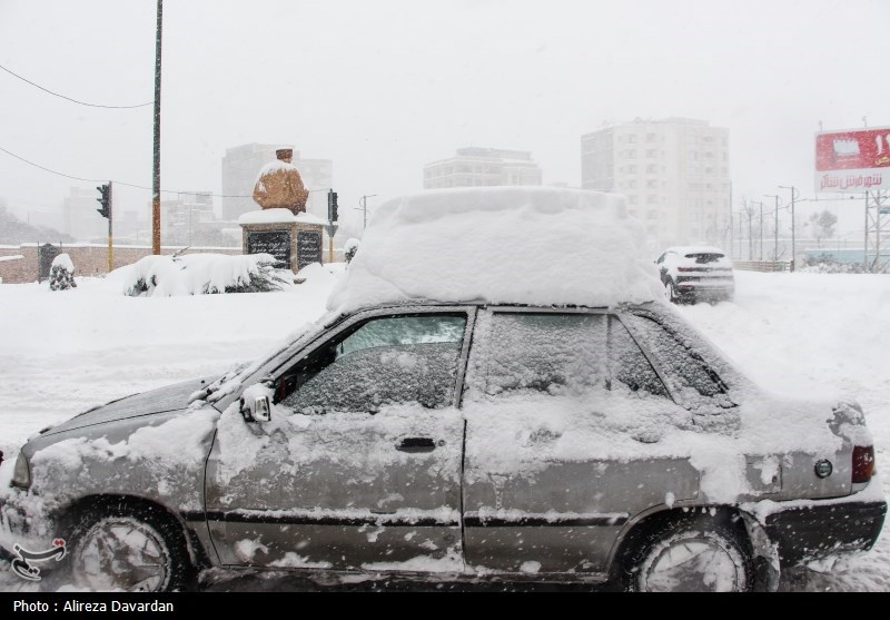 بارش نیم متری برف در استان اردبیل/ دمای هوا به منفی ۱۱ رسید + فیلم و تصاویر
