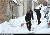 بارش ‌‌یک متری برف در برخی مناطق اردبیل/ راه 350 روستا‌ بازگشایی شد + فیلم