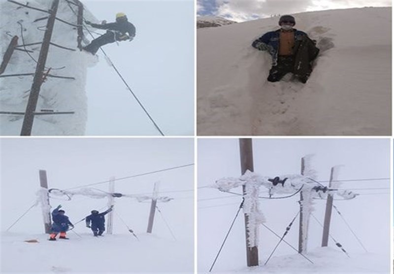 اختلال محدود شبکه برق در 3 استان درپی بارش برف