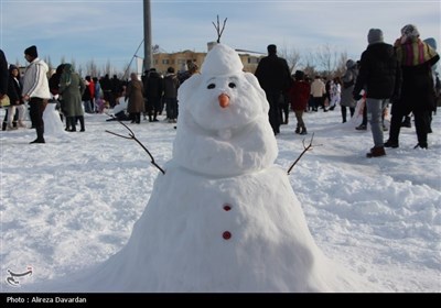Фестиваль снеговиков в провинции Ардебиль