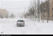 بارش برف در محورهای مواصلاتی استان زنجان + جزئیات